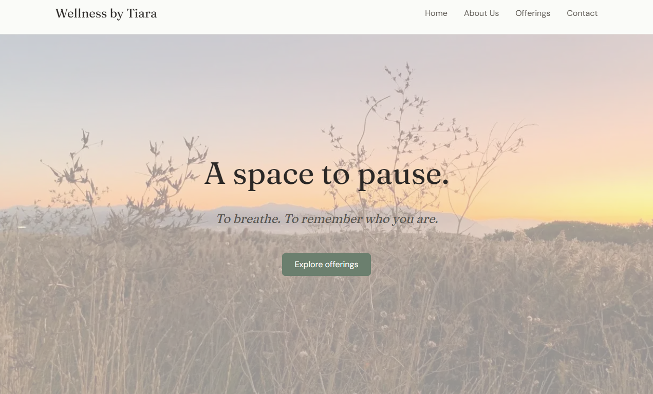 Wellness E-commerce Website